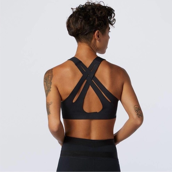 New Balance Women's Fortiflow Bra 38 D Black High Impact - Picture 2 of 12